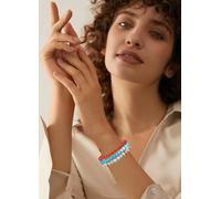 HJZZQH 3pcs 6/8mm stretch ded bracelet crystal stone bracelets for women men semi-precious gemstone bracelets round jewelry gifts box