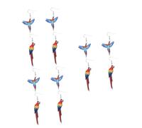HJZZQH 4 Pairs Bird Wedding Jewelry Girl Decor Parrot for Women Vintage Ear Christmas Earrings Birds Drop Dangle Acrylic Women's Pigeon Fashion