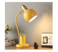 HJZZQH Bedroom Bedside Lamps Student Desktop Reading Lamp Bedroom Bedside Table Lamps Living Room Study Table Lamp Office Desktop Desk Lamp with Pen Holder Bedside Lamps (Color : Yellow) Warm as Ever