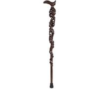 HJZZQH Canes Cane Elderly Crutches Solid Wood Walking Stick Fine Carving Implied Auspicious Elderly Supplies Walker 93 cm Long Easy to truncate