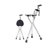 HJZZQH Canes Walking Sticks Aluminum Tripods Cane Cane Stool The Old Man Portable Folding A Crutch to Help Line Device