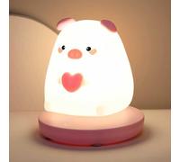 HJZZQH Cartoon Night Light LED Animal Novelty Lamp Cute Nursery Night Lamps, Rechargeable Table Lamp Bedside Lamp, Lovely Room Decor Night Lights for Kids Bedroom Living Room Desk Children Gift