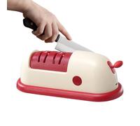 HJZZQH Chef Cutter Sharpener | 2 Stage Kitchen Scissors Sharpener | Rechargeable Kitchen Tools For Quick Sharpening Polishing Restore Repair | For Home Use And