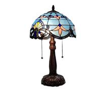 HJZZQH Classic Table Lamp European Baroque Stained Glass Lights for Living Room Bedside Table Light Creative Art LED Table Lamps Warm as Ever