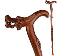 HJZZQH Crutch Solid Wood Mahogany Walking Stick Canes Canes, Wooden Carved for The Rich Old Walking Walker Birthday Gifts Cane Cherry Sport WoodenCanes for Men and Women
