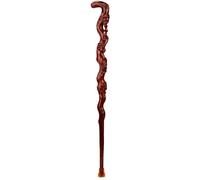 HJZZQH Crutch Wooden Pear Wood Cane Engravable Head Handle Walking Stick High-End Suitable Gift for The Elderly,92cm crutch-11.19 Ideal for Men or Women with Acti
