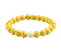 HJZZQH Crystals Bracelet Friendship Bracelet Beads Crystal White Red Round Braided Elastic Nature Stones 1PCS for Valentines Day