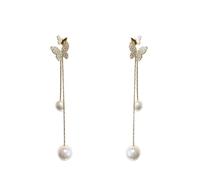 HJZZQH Dangle Tassel Lattice Earrings Metal Women Mesh Long Sequins Drop That You Can Sleep