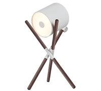 HJZZQH Desk lamp, Bedside Table Lamp Desk Lamps Tripod LED Floor Lamp Push Button Minimalist Bedside Lamp Table Lamp for Living Room Bedroom Farmhouse Desk Lamps(A)