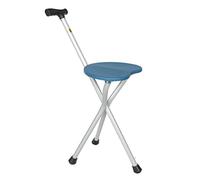 HJZZQH Folding Walking Canes Drive Seat Adjustable Height Medical Stick Foldable Chair Combo Lightweight Stool 350 lbs Capacity Deluxe Massage Crutches Aluminum Travel Aid for Elder Gift