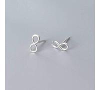HJZZQH for S925 Women Korean Fashion Art 8 Words Infinity Earrings