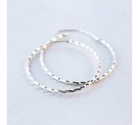 HJZZQH for Women, S925 Female Korean Fashion Large Hoop Earrings Noble Earrings4.5cm