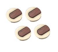 HJZZQH Furniture Handles 4pcs Invisible Inlay Concealed Cabinet Drawer Heavy Duty Large Pull Embedded Floor Cover Door Handle with Screws (J)