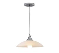 HJZZQH Glass Pendant Light Chrome Hanging Ceiling Lamp Dome Kitchen Island Lighting Fixture White Glass Ceiling Swag Lamps for Kitchen Island Loft Bedroom Dining Table Lights