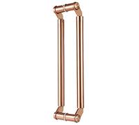HJZZQH Heavy Duty Shower Entry Push Pull Handle for Glass Doors/Wood Doors/Sliding Barn Doors, Round Door Bar 24/32/40/47/59 Inch (Rose Gold 100cm/40inch)