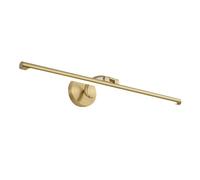 HJZZQH LED Bathroom Vanity Light Brass Mirror Cabinet Lamp Frame Picture Lighting, Linear Vanity Wall Sconce 270° Rotation Mirror Front Lamp 3 Color Mode Gallery Picture Lights