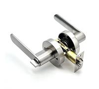 HJZZQH Locks for bedrooms High-Grade Zinc Three-Pole Spherical Door Lock Bedroom Bathroom Hardware Accessories Handle Sets (Color : Gold) (Silver)