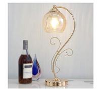 HJZZQH Nightstand Lamp Bedside Table Lamp Glass Desk Lamp Broken Glass Crystal Lamp Shade Golden Metal Flower Branch Lamp Post Bedroom Living Room E27 Bedside Lamps (Color : Grey) (Grey)