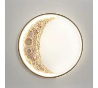 HJZZQH Outdoor Moon Light Fixture Round Sconces Lighting Waterproof Lamp Exterior Wall Mount Lights for Outside House Garden Porch Garage