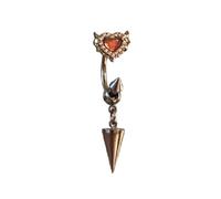HJZZQH Sweet Ear Bone Nails Cool Ear Jewelry Heart Ear Studs Fashion Earrings for Girl