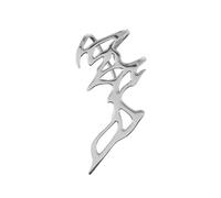 HJZZQH Unique Metal Liquid Flame Ear Cuff Earring Fashion Hollow Flame Wrap Earring