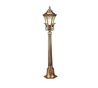 HJZZQH Vintage 0.8M Outoor Post Light Garden Décor High Pole Pillar Lantern External Landscape Waterproof Street Column Lamp Luxury Colonial Classical Bronze Aluminum Fixture IP65 Rated Pathway
