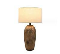 HJZZQH Vintage Japanese Style Table lamp Ceramic Large Table Lamp Bedside lamp Minimalism Bedroom Living Room with Fabric Shade E27*1 for Hotel Café Decorative 38 * 69cm