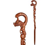 HJZZQH Walking Stick Wood Carving to Send Crutches Leading The Elderly Birthday Gift WoodenCanes for Men and Women