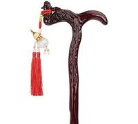 HJZZQH Wooden Walking Stick Solid Cane Old Man handrail Stick Solid Wood Four-Leg Anti-Skid Cane Elderly Walking Stick Wood Cane