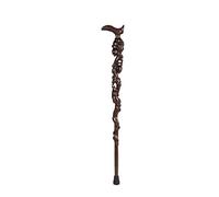 HJZZQH Wooden Walking Sticks Cane Elderly Crutches Solid Wood Walking Stick Fine Carving Implied Auspicious Elderly Supplies Walker 93 cm Long Easy to truncate Mobility Aid for Elderly, Senior