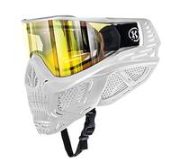 HK Army HSTL Skull Goggle Saint Paintball Airsoft Mask - White w/Gold Thermal Anti-Fog Lens