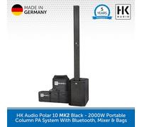 HK Audio Polar 10 MK2 Portable Column PA System 2000W Active Bluetooth Speaker