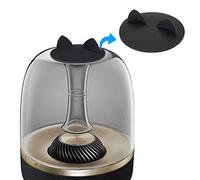 HK Aura Studio 4 Speaker Anti-dust Cover - Silicone Lip for Harman Kardon Soundsticks 2, 3, 4 and Aura Studio 1, 2, 3, 4 Bluetooth Transparent Speaker System (Cat Black)