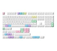HK GAMING Custom Keycaps | Dye Sublimation PBT Keycap Set for Mechanical Keyboard | 139 Keys | Cherry Profile | ANSI US-Layout | Compatible with Cherry MX, Gateron, Kailh, Outemu | Milkshake
