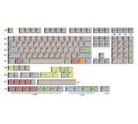 HK GAMING Custom Keycaps | Dye Sublimation PBT Keycap Set for Mechanical Keyboard | 139 Keys | Cherry Profile | ANSI US-Layout | Compatible with Cherry MX, Gateron, Kailh, Outemu | Canvas