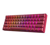 HK GAMING GK61 60% v3 | Hotswap Mechanical Gaming Keyboard | 61 Keys Multi Color RGB LED Backlit for PC/Mac Gamer | US Layout (Pink, Gateron Optical Blue)