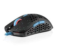 HK Gaming Mira M Ultra Lightweight RGB Gaming Mouse | Honeycomb Shell | 63 grams | max 12000 cpi | USB Wired | 6 programmable Buttons | On-Board Memory | Anti Slip Grips | Mira-M Blue Phantom
