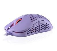 HK Gaming Mira M Ultra Lightweight RGB Gaming Mouse | Honeycomb Shell | 63 grams | max 12000 cpi | USB Wired | 6 programmable Buttons | On-Board Memory | Anti Slip Grips | Mira-M Lavender