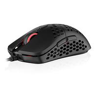 HK Gaming Mira M Ultra Lightweight RGB Gaming Mouse | Honeycomb Shell | 63 grams | max 12000 cpi | USB Wired | 6 programmable Buttons | On-Board Memory | Anti Slip Grips | Mira-M Black