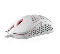 HK Gaming Mira S Ultra Lightweight RGB Gaming Mouse | Honeycomb Shell | 61 grams | max 12000 cpi | USB Wired | 6 programmable Buttons | On-Board Memory | Anti Slip Grips | Mira-S White