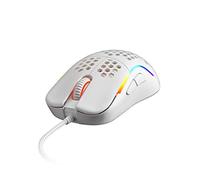 HK Gaming NAOS M Ultra Lightweight Honeycomb Shell Ambidextrous Wired RGB Gaming Mouse 12 000 cpi - 7 Buttons - 59 g (Naos-M, White)