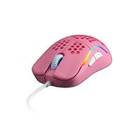 HK Gaming NAOS M Ultra Lightweight Honeycomb Shell Ambidextrous Wired RGB Gaming Mouse 12 000 cpi | 7 Buttons | 59 g | Naos-M, Prism Pink Limited Edition