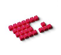 HK Gaming Rubber Keycaps Set | Anti-Slip Texture | Doubleshot Backlit Keycap Set | 23 Keys OEM Profile Key Set | For Mechanical Keyboard | Compatible with Cherry MX, Gateron, Kailh | Monza Red