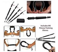 HK Heavy Duty FLEXIBLE POWER TWISTER -Stretch & Bend Spring Exercise Bar, Shoulder, Arms, Chest & Abs, INCLUDES HK Fitness Gloves (60KG)