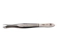 HK Manicure by Hans Kniebes - 8 cm straight tweezers - precision eyebrow tweezers - made in Solingen - stainless steel