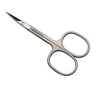 HK Manicure Curved Cuticle Scissors Long Tip, Stainless