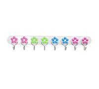 HK Online Childrens Bedroom Wall Hooks -8 Flower Coat Rack, Bag Hooks, Multi Door Hooks, Scarf Hook, Hanging Hooks (8 Hook Flower)