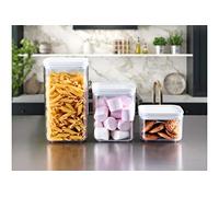 HK Online FOOD STORAGE CONTAINERS -Lentils, Snacks, Pasta Jar, Dried Fruits, Nuts, Cereal Jar, Spice Jar, Tea, Coffee, Sugar, Stationery Storage Canisters (3PK MIXED AIRTIGHT Jars)