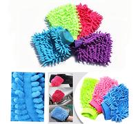 HK Online Replacement Microfibre Mop Pad - Chenille Noodle Head, Wet or Dry Refill, Super Absorbent & Washable for Schools, Home, Catering (PK4 Glove Mitts)