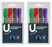 HK Online Set 4 Premium WHITEBOARD MARKERS -School, Home, Study, Office (Pack of 2)